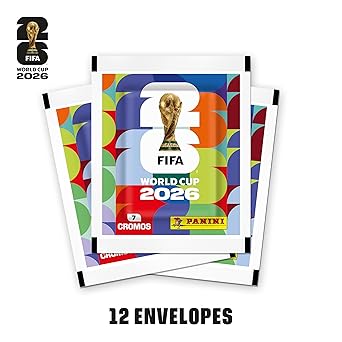Kit com 12 Envelopes de Figurinhas Copa do Mundo 2026